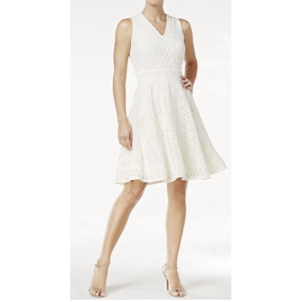 Charter Club Ivory Lace Dress. Sleeveless‎ Classic